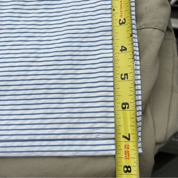 Amanda & Chelsea Blue & White Pin Stripe Size 12R Ankle Pants - Picture 11 of 11